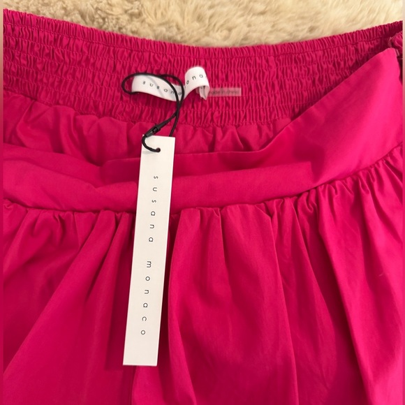 Susana Monaco Poplin Bubble Shorts, Fuschia - Picture 12 of 13